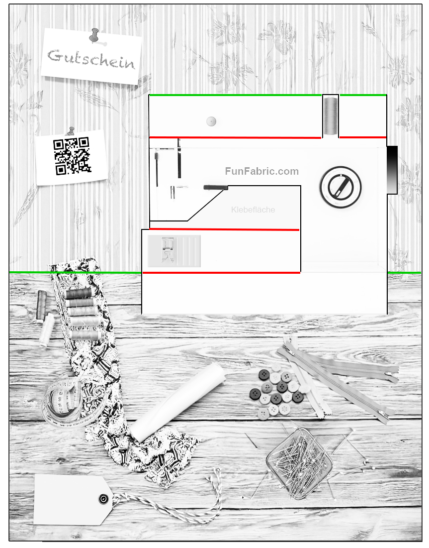 Gutscheinkarte falten